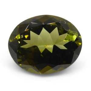 2.5ct Oval Olive Green Tourmaline - Skyjems Wholesale Gemstones