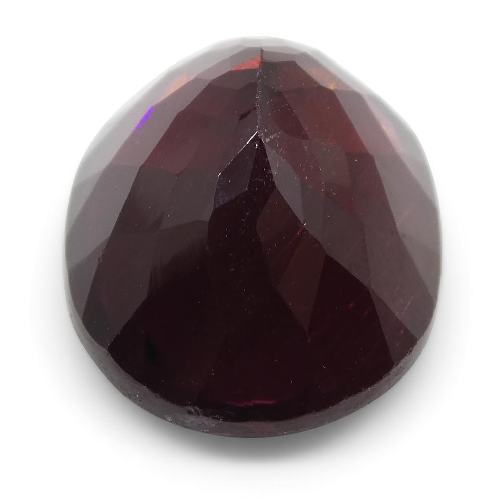 SkyJems 7.02ct Reddish Purple Oval Rubelite Tourmaline from Brazil, premium mixed-cut gemstone