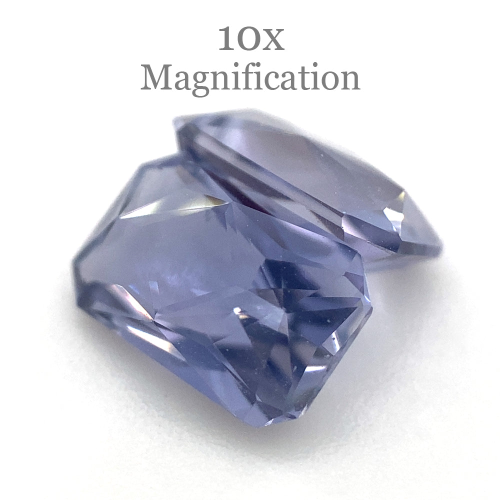 1.56ct Octagonal Tanzanite Precision Cut Pair - Skyjems Wholesale Gemstones