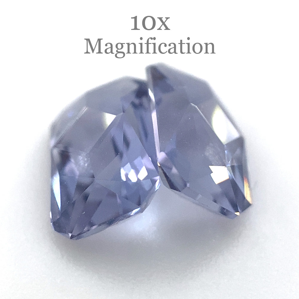 SkyJems 1.56ct Octagonal Tanzanite Precision Cut Pair, vivid violet-blue gemstone from Tanzania, premium gem quality