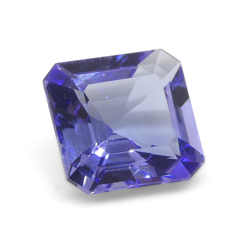 2.55ct Square Violet Blue Tanzanite from Tanzania