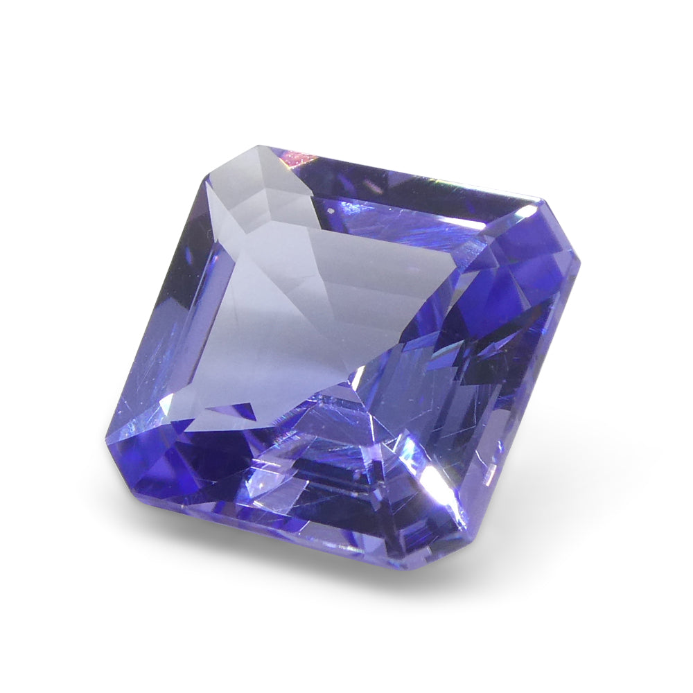 2.55ct Square Violet Blue Tanzanite from Tanzania - Skyjems Wholesale Gemstones