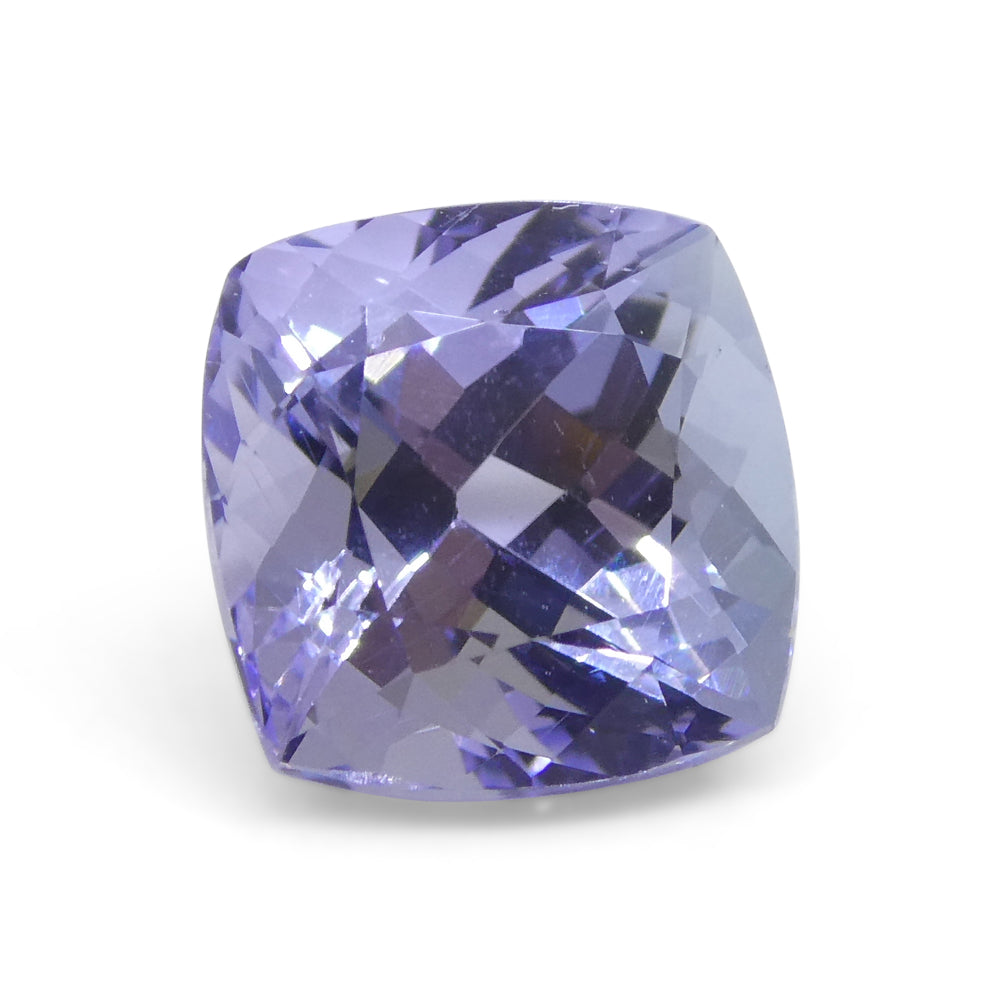 2.05ct Square Cushion Violet Blue Tanzanite from Tanzania - Skyjems Wholesale Gemstones