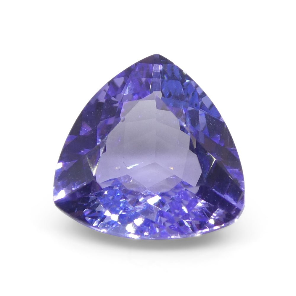 2.07ct Trillion Violet Blue Tanzinite from Tanzania - Skyjems Wholesale Gemstones