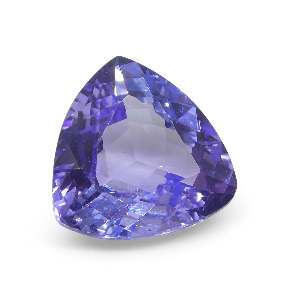 2.07ct Trillion Violet Blue Tanzinite from Tanzania - Skyjems Wholesale Gemstones