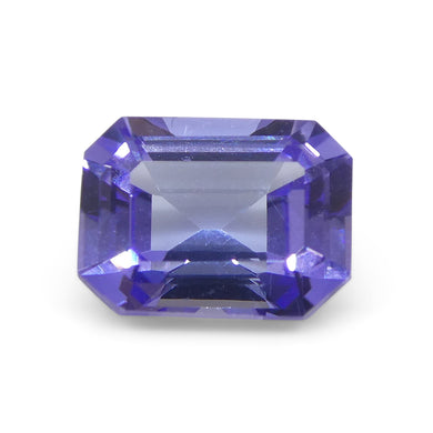 0.91ct Emerald Cut Violet Blue Tanzinite from Tanzania - Skyjems Wholesale Gemstones