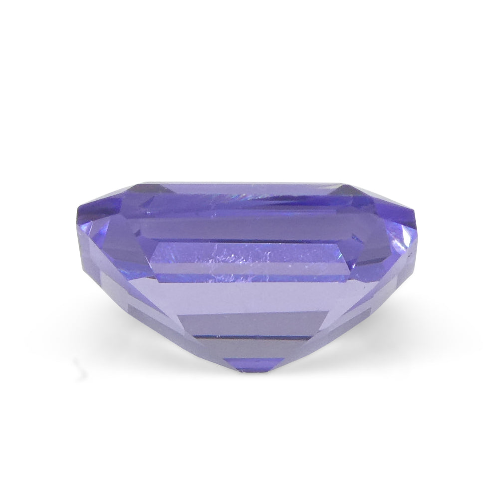 0.91ct Emerald Cut Violet Blue Tanzinite from Tanzania - Skyjems Wholesale Gemstones