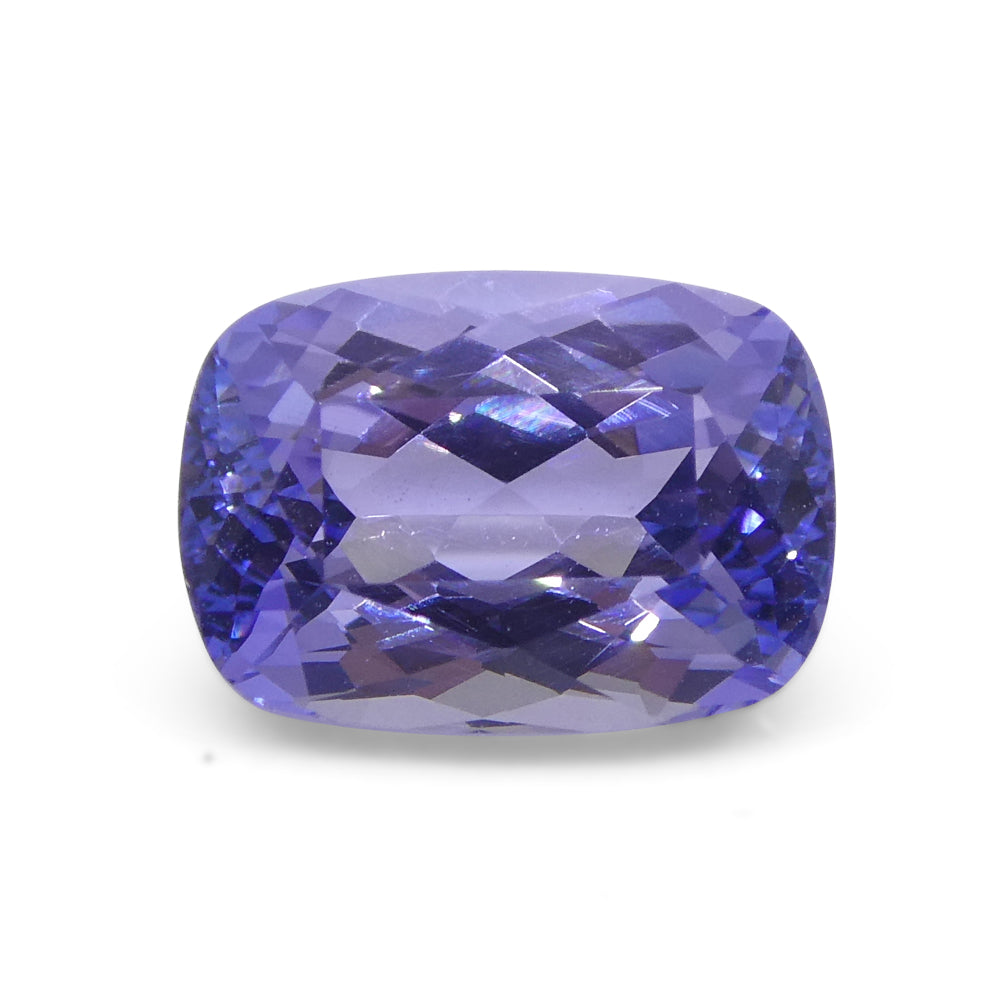 2.42ct Cushion Violet Blue Tanzanite from Tanzania - Skyjems Wholesale Gemstones