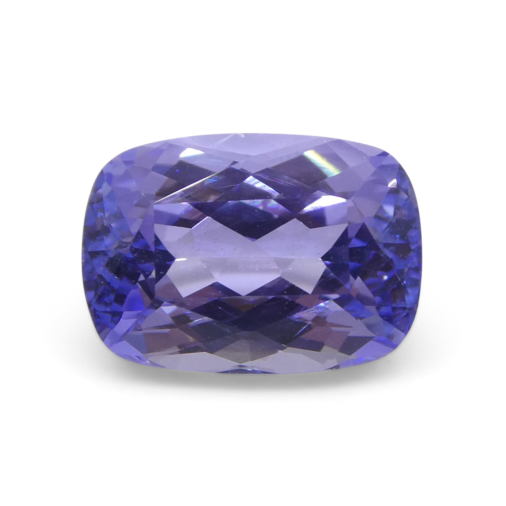 2.42ct Cushion Violet Blue Tanzanite from Tanzania - Skyjems Wholesale Gemstones