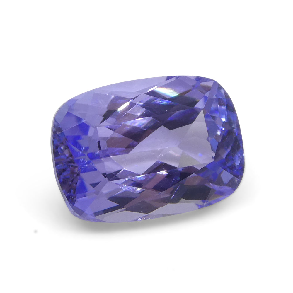 2.42ct Cushion Violet Blue Tanzanite from Tanzania - Skyjems Wholesale Gemstones