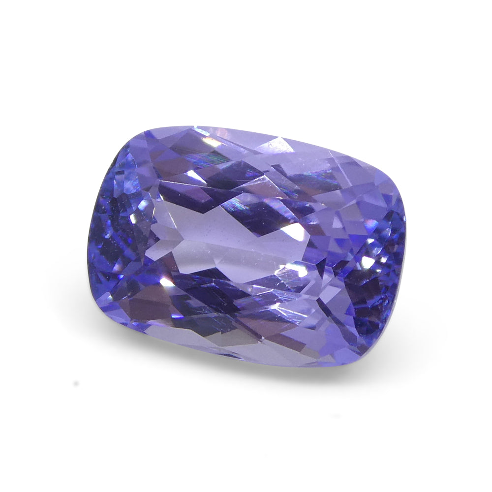 2.42ct Cushion Violet Blue Tanzanite from Tanzania - Skyjems Wholesale Gemstones