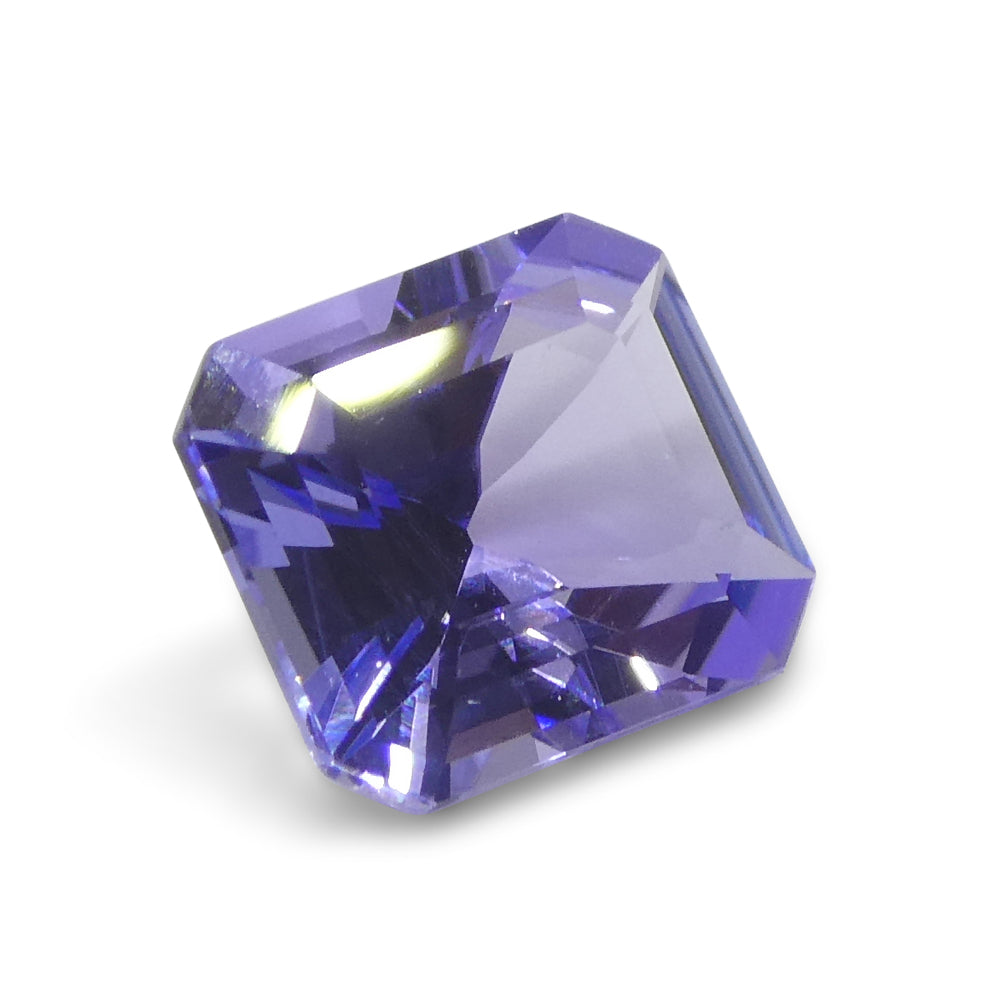 2.4ct Emerald Cut Violet Blue Tanzanite from Tanzania - Skyjems Wholesale Gemstones