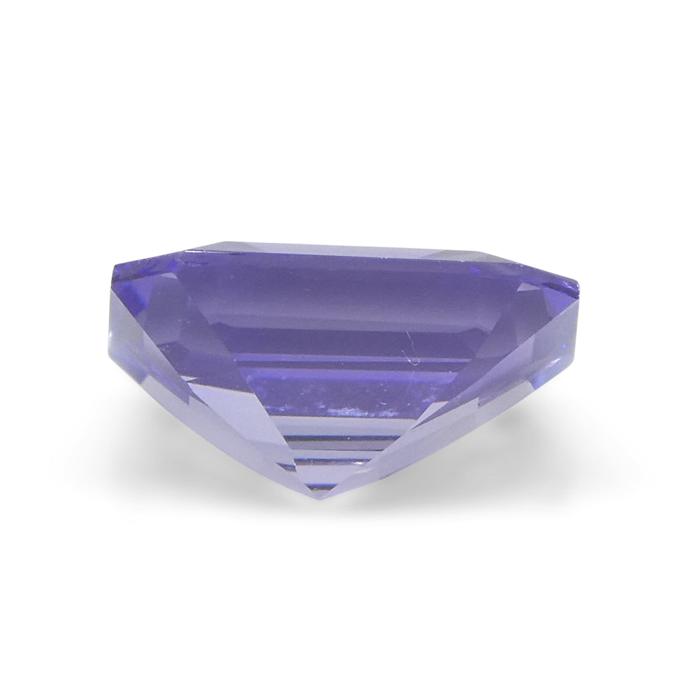 2.4ct Emerald Cut Violet Blue Tanzanite from Tanzania - Skyjems Wholesale Gemstones