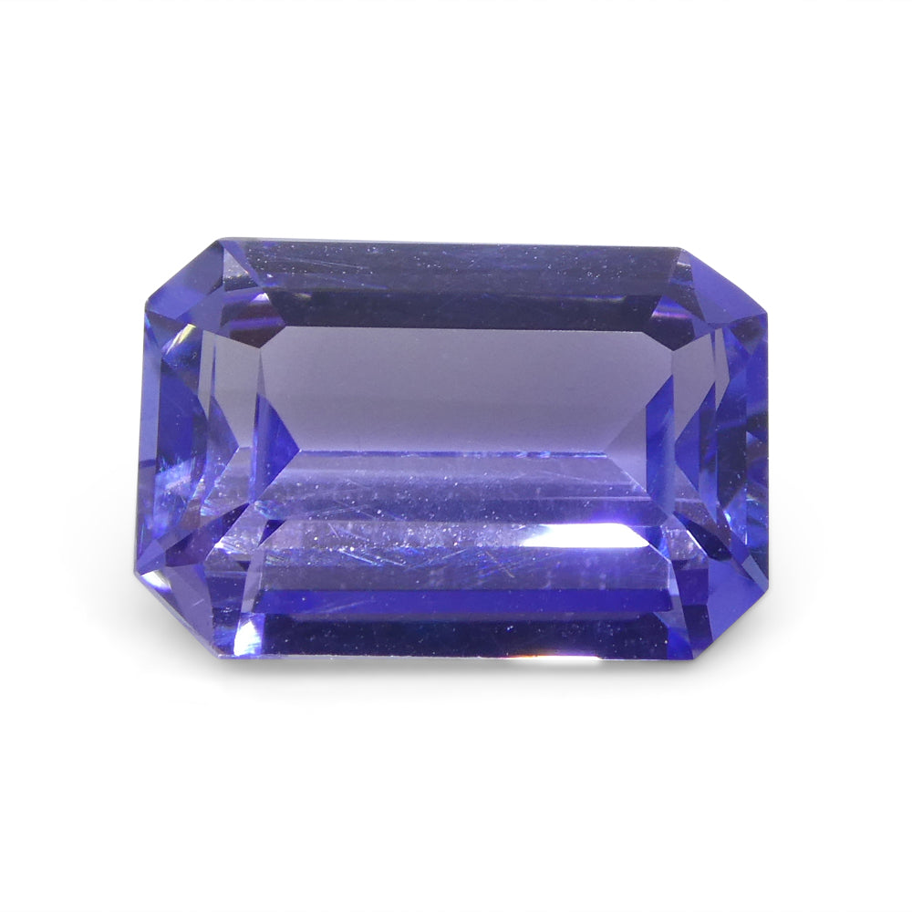 2.82ct Emerald Cut Violet Blue Tanzanite from Tanzania - Skyjems Wholesale Gemstones