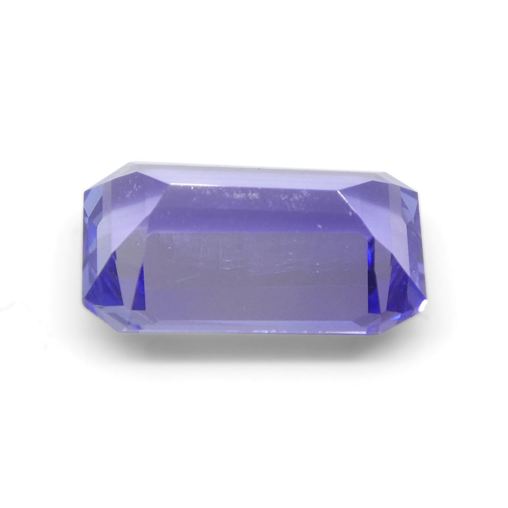 2.82ct Emerald Cut Violet Blue Tanzanite from Tanzania - Skyjems Wholesale Gemstones