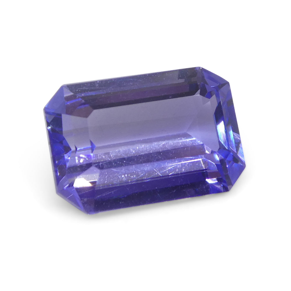 2.82ct Emerald Cut Violet Blue Tanzanite from Tanzania - Skyjems Wholesale Gemstones