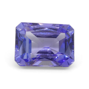 2.5ct Emerald Cut Violet Blue Tanzinite from Tanzania - Skyjems Wholesale Gemstones