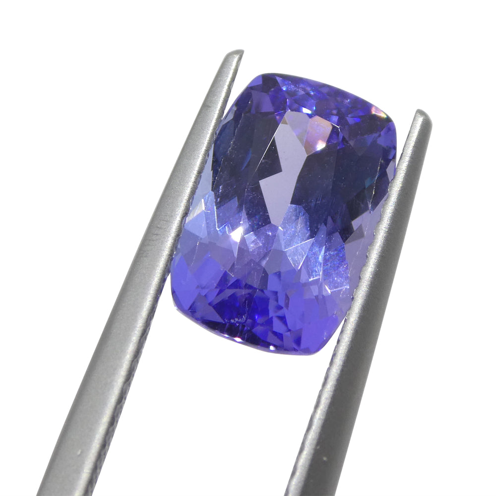 Tanzanite 2.8 cts 10.36 x 6.90 x 5.06 Cushion Violet Blue  $2240