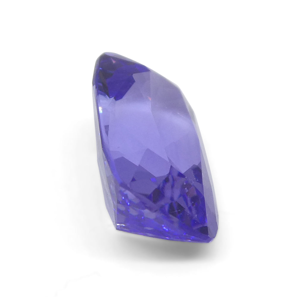 2.8ct Violet Blue Tanzanite from Tanzania, cushion-cut gemstone by SkyJems, premium Canadian colored gem specialists