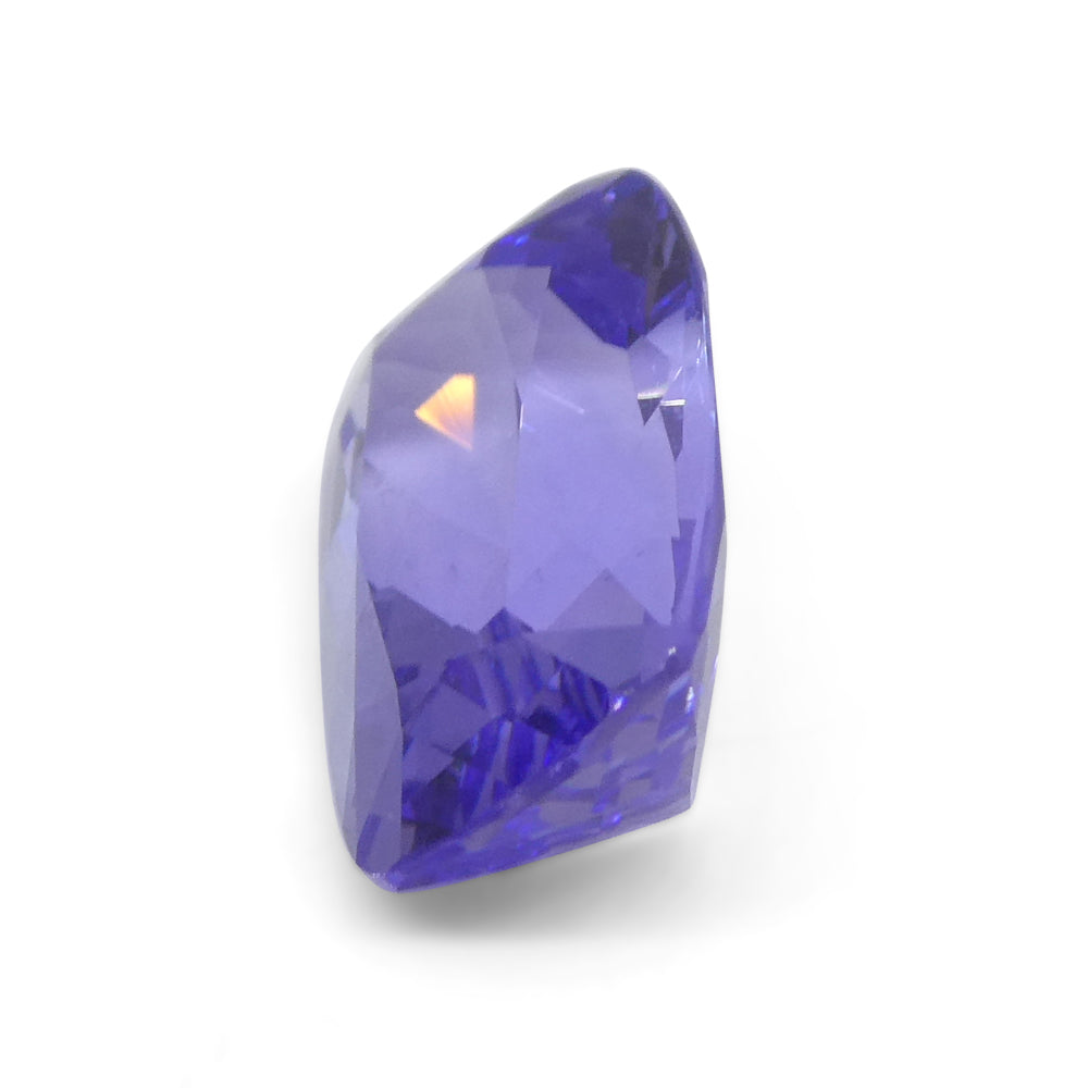 2.8ct Violet Blue Tanzanite Cushion Gemstone from Tanzania, Brilliant Cut Premium Loose Stone by SkyJems