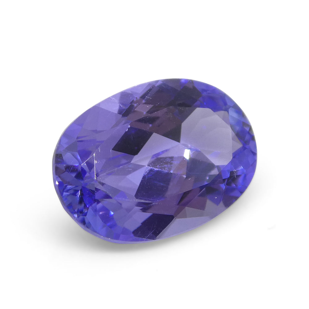 SkyJems 3.01ct Oval Blue-Violet Tanzanite from Tanzania, premium AAA-grade gemstone with vibrant color and exceptional clarit