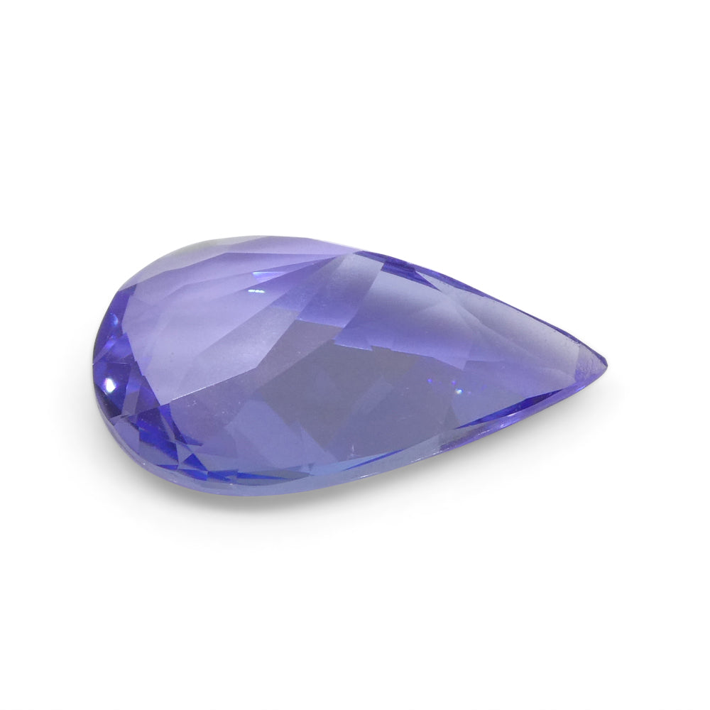2.11ct Pear Blue Tanzanite from Tanzania, vivid violet-blue gemstone by SkyJems, premium African tanzanite in elegant pear cu
