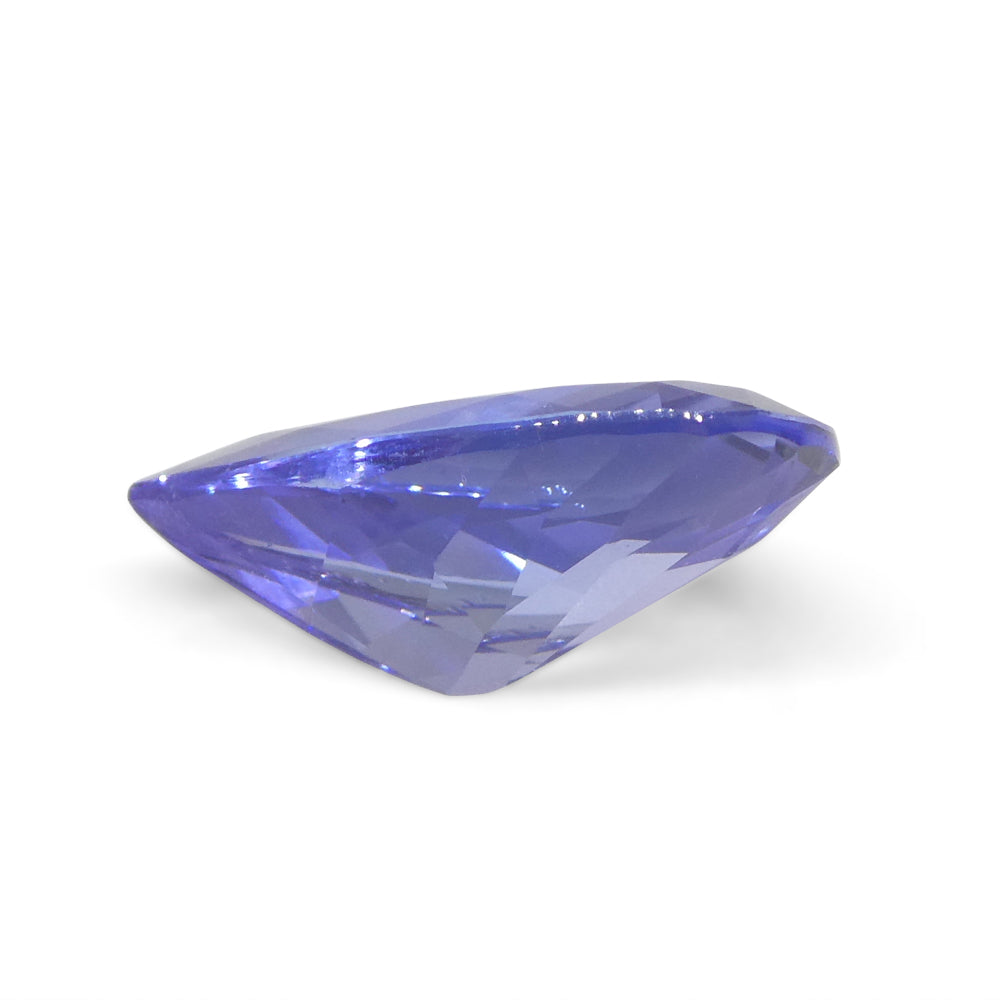 2.11ct Pear Blue Tanzanite from Tanzania, vibrant violet-blue gemstone, premium quality SkyJems rare African gem