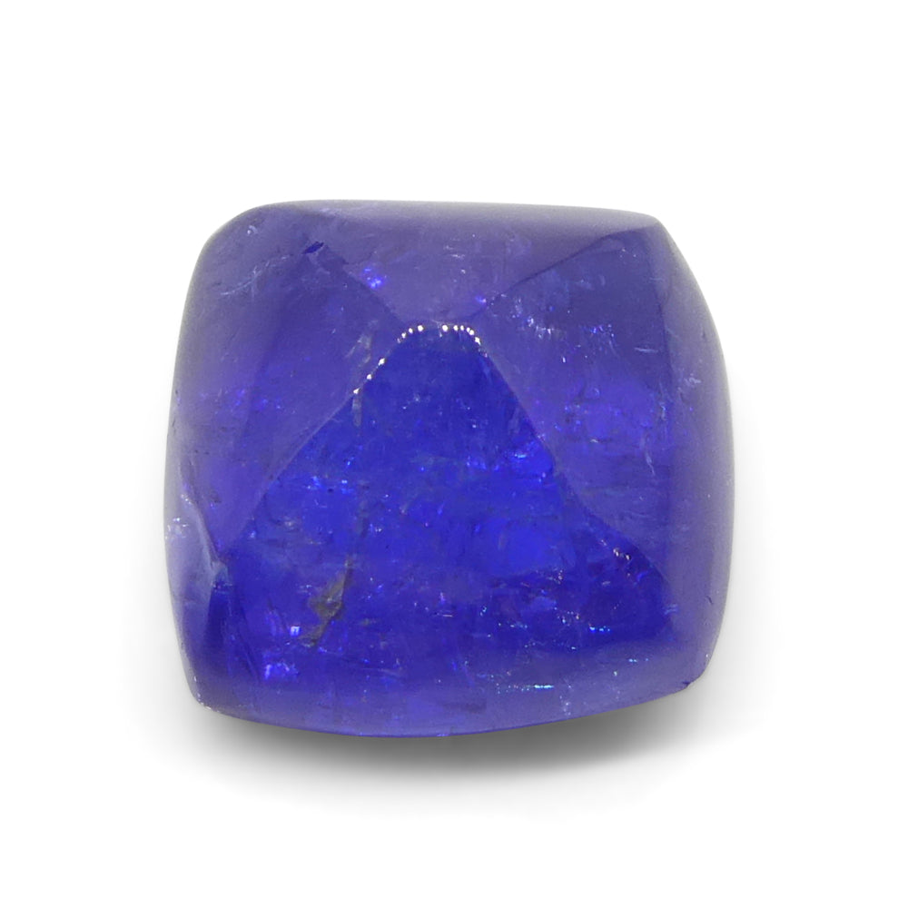 Tanzanite 8.07 cts 11.04 x 10.95 x 7.40 mm Cushion Sugarloaf Double Cabochon Violet Blue  $810