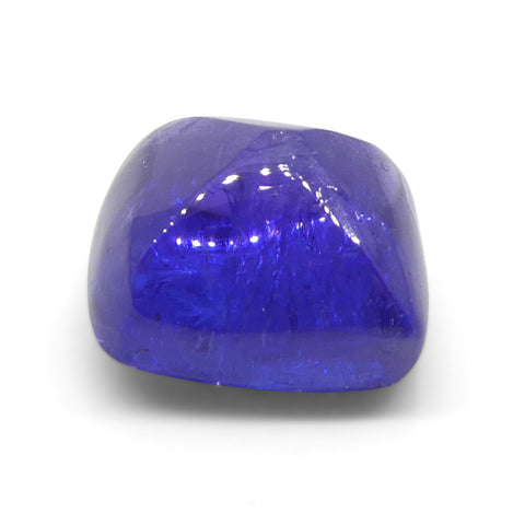 8.07ct Cushion Sugarloaf Double Cabochon Violet Blue Tanzanite from Tanzania