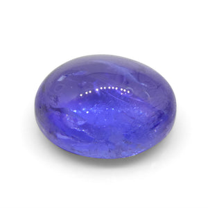 2.36ct Oval Sugarloaf Double Cabochon Violet Blue Tanzanite from Tanzania - Skyjems Wholesale Gemstones