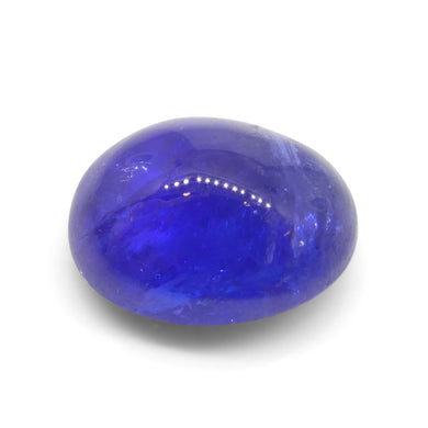 Tanzanite 4.61 cts 11.04 x 8.87 x 5.74 mm Oval Sugarloaf Double Cabochon Violet Blue  $470
