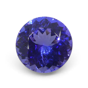 4.13ct Round Violet Blue Tanzanite from Tanzania - Skyjems Wholesale Gemstones