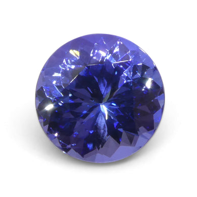 3.19ct Round Violet Blue Tanzanite from Tanzania - Skyjems Wholesale Gemstones