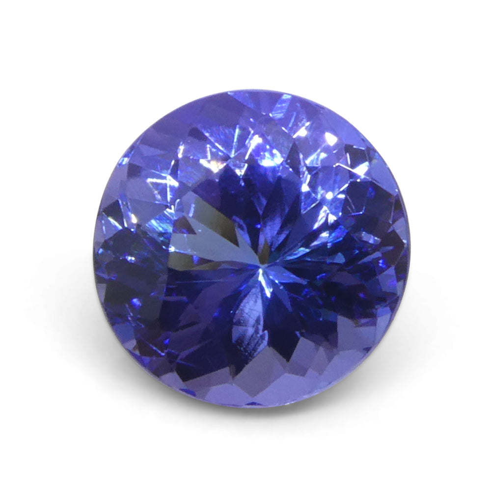 3.19ct Round Violet Blue Tanzanite from Tanzania - Skyjems Wholesale Gemstones