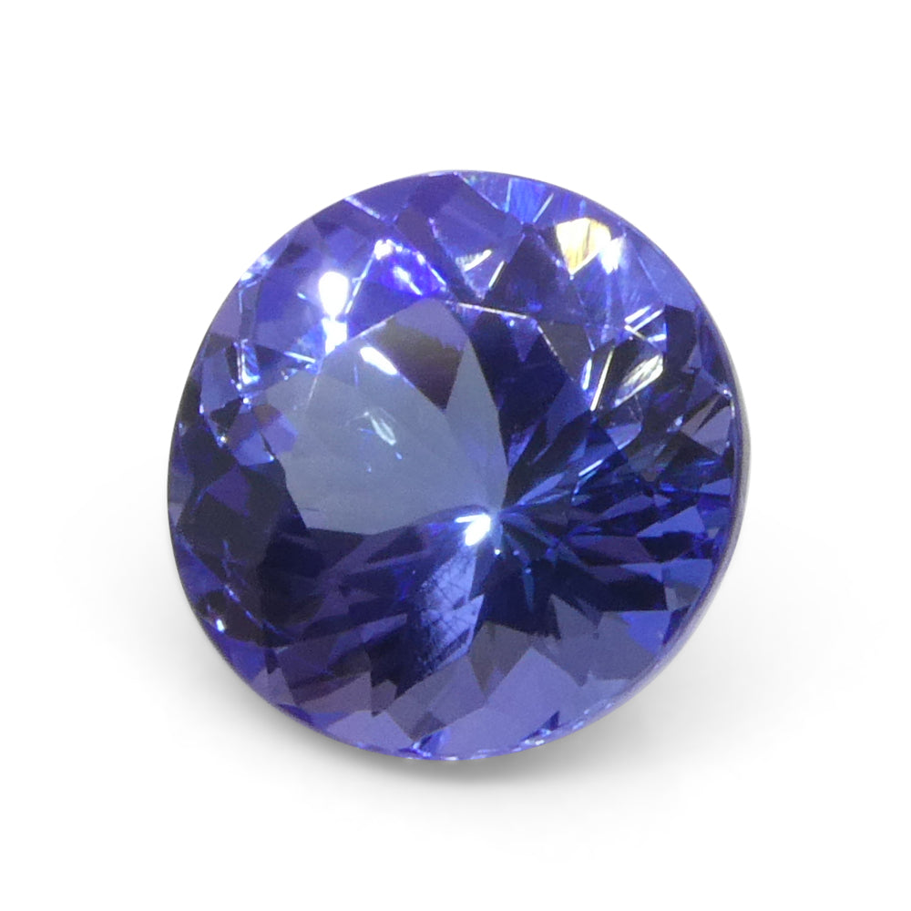 3.19ct Round Violet Blue Tanzanite from Tanzania - Skyjems Wholesale Gemstones