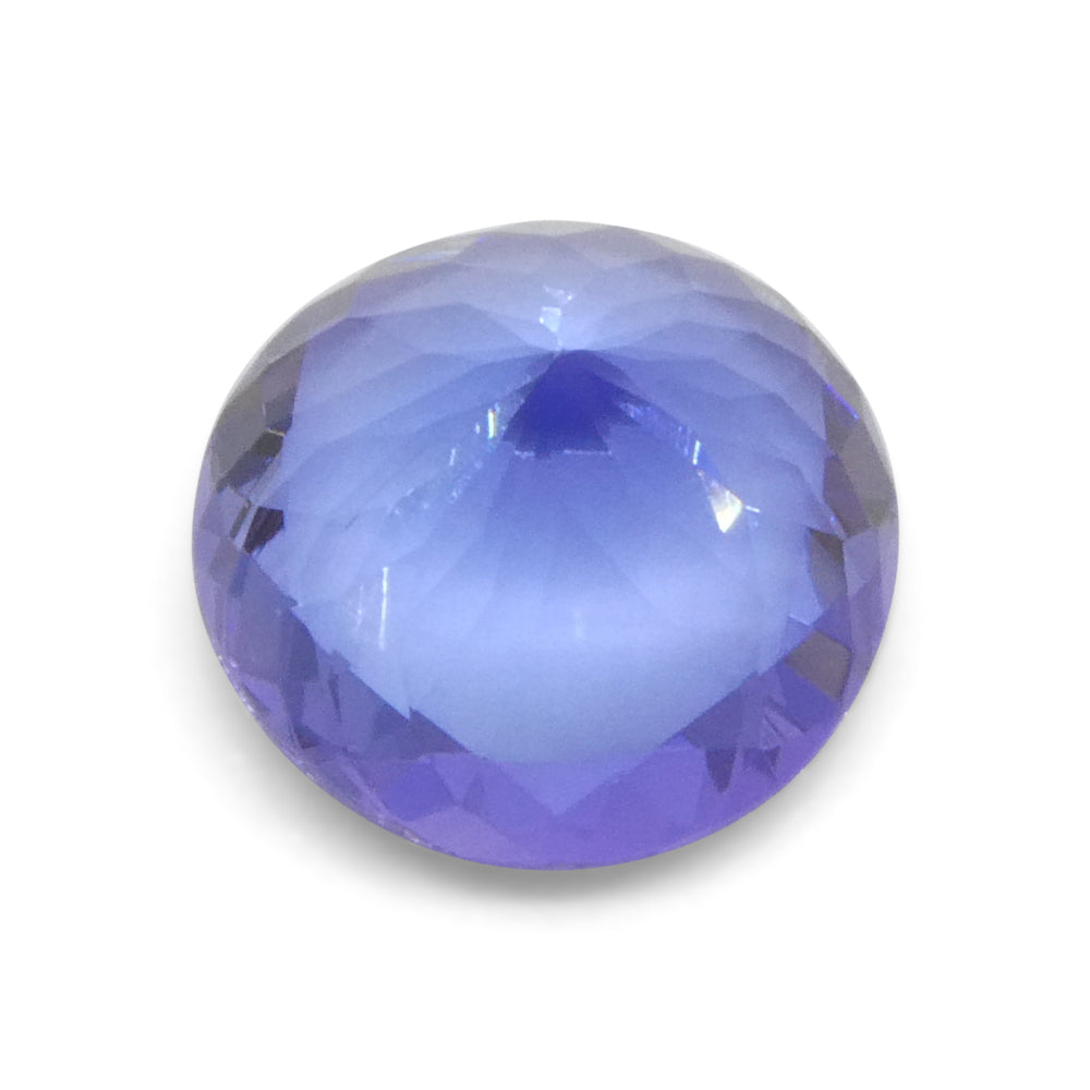 3.19ct Round Violet Blue Tanzanite from Tanzania - Skyjems Wholesale Gemstones