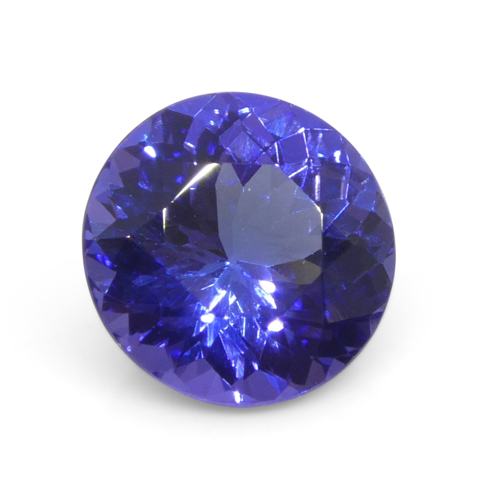 3.08ct Round Violet Blue Tanzanite from Tanzania - Skyjems Wholesale Gemstones