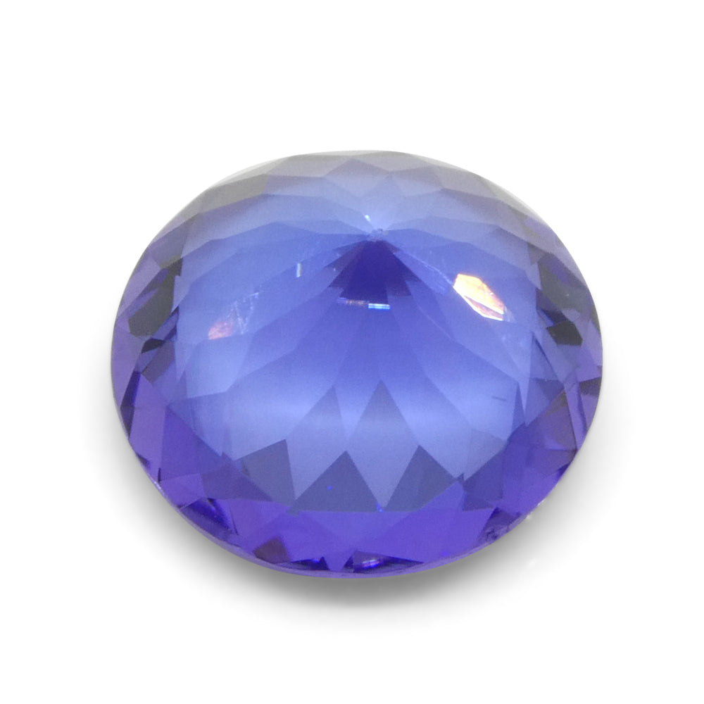 3.08ct Round Violet Blue Tanzanite from Tanzania - Skyjems Wholesale Gemstones