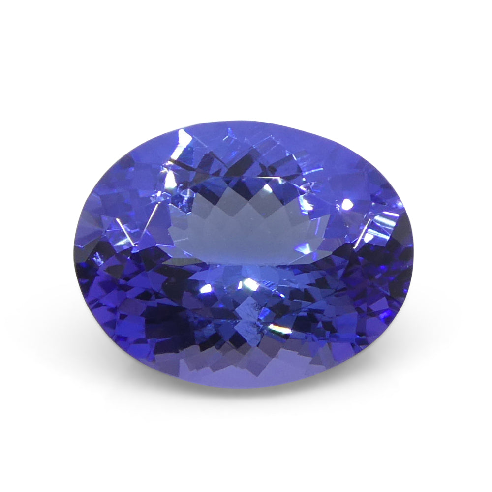 3.32ct Oval Violet Blue Tanzanite from Tanzania - Skyjems Wholesale Gemstones