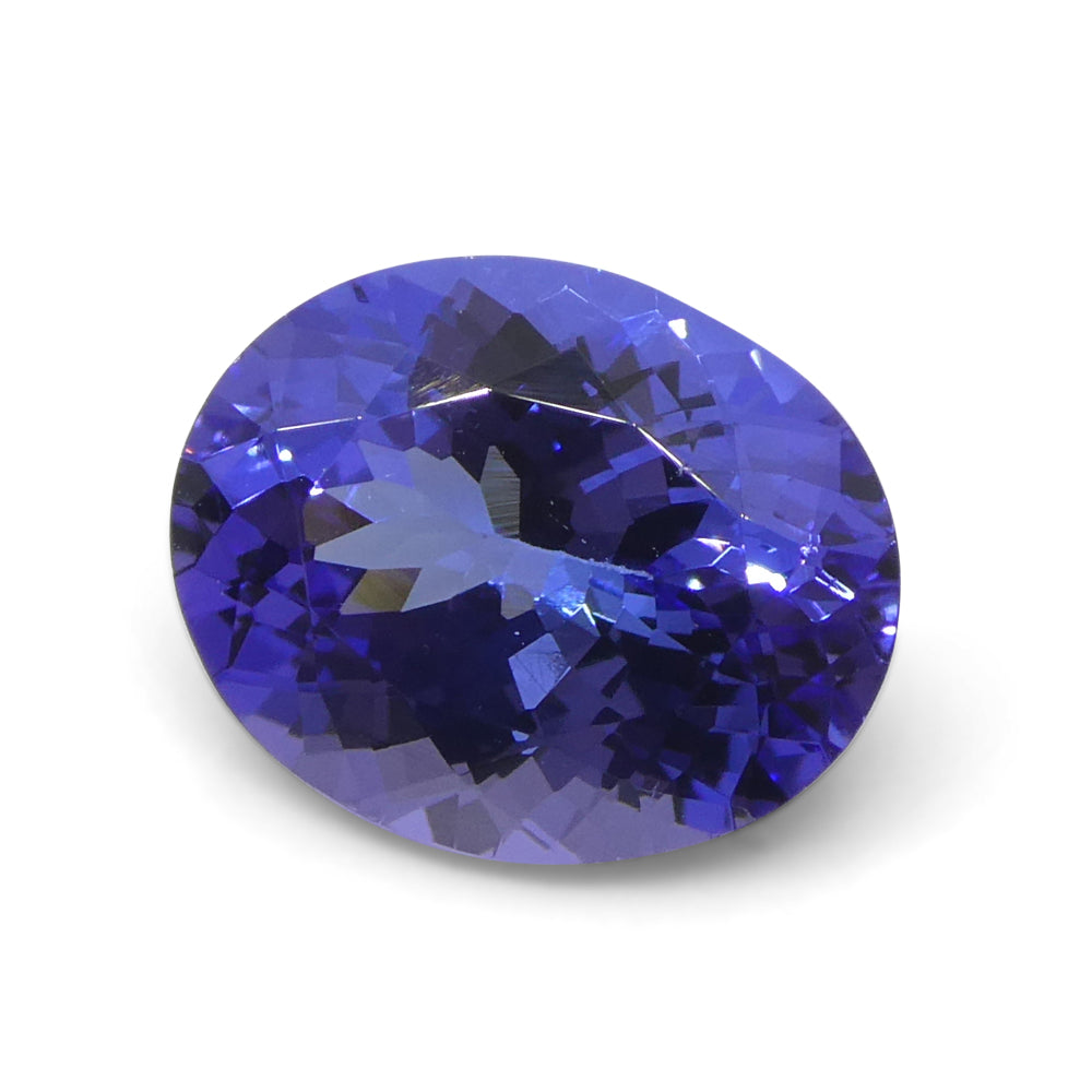 3.32ct Oval Violet Blue Tanzanite from Tanzania - Skyjems Wholesale Gemstones