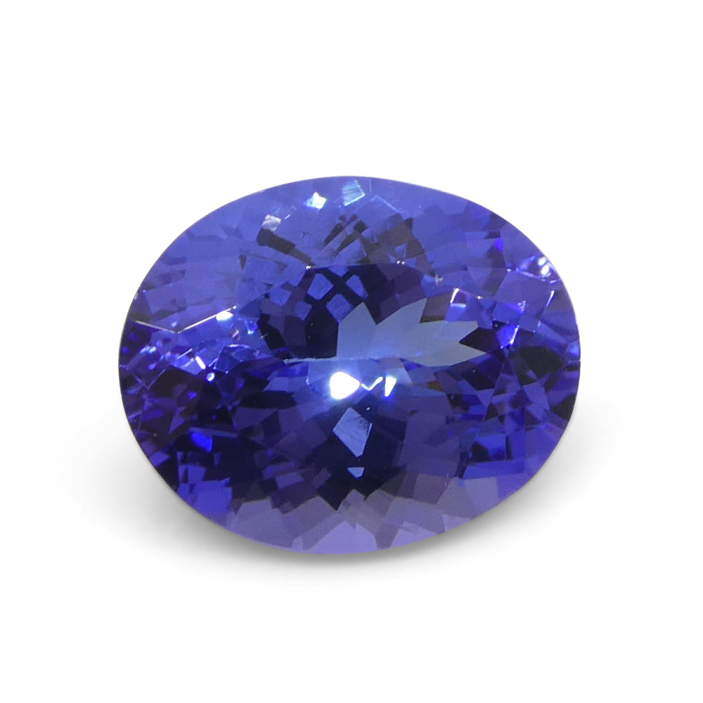 3.32ct Oval Violet Blue Tanzanite from Tanzania - Skyjems Wholesale Gemstones