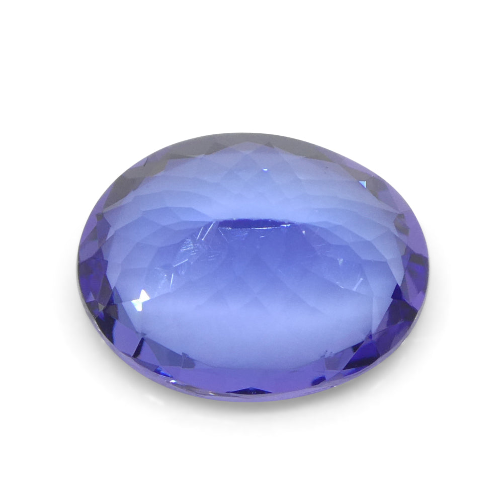 3.32ct Oval Violet Blue Tanzanite from Tanzania - Skyjems Wholesale Gemstones