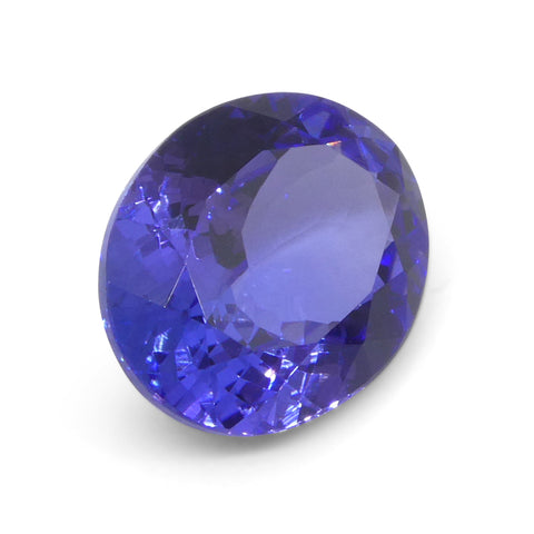 3.59ct Oval Violet Blue Tanzanite from Tanzania
