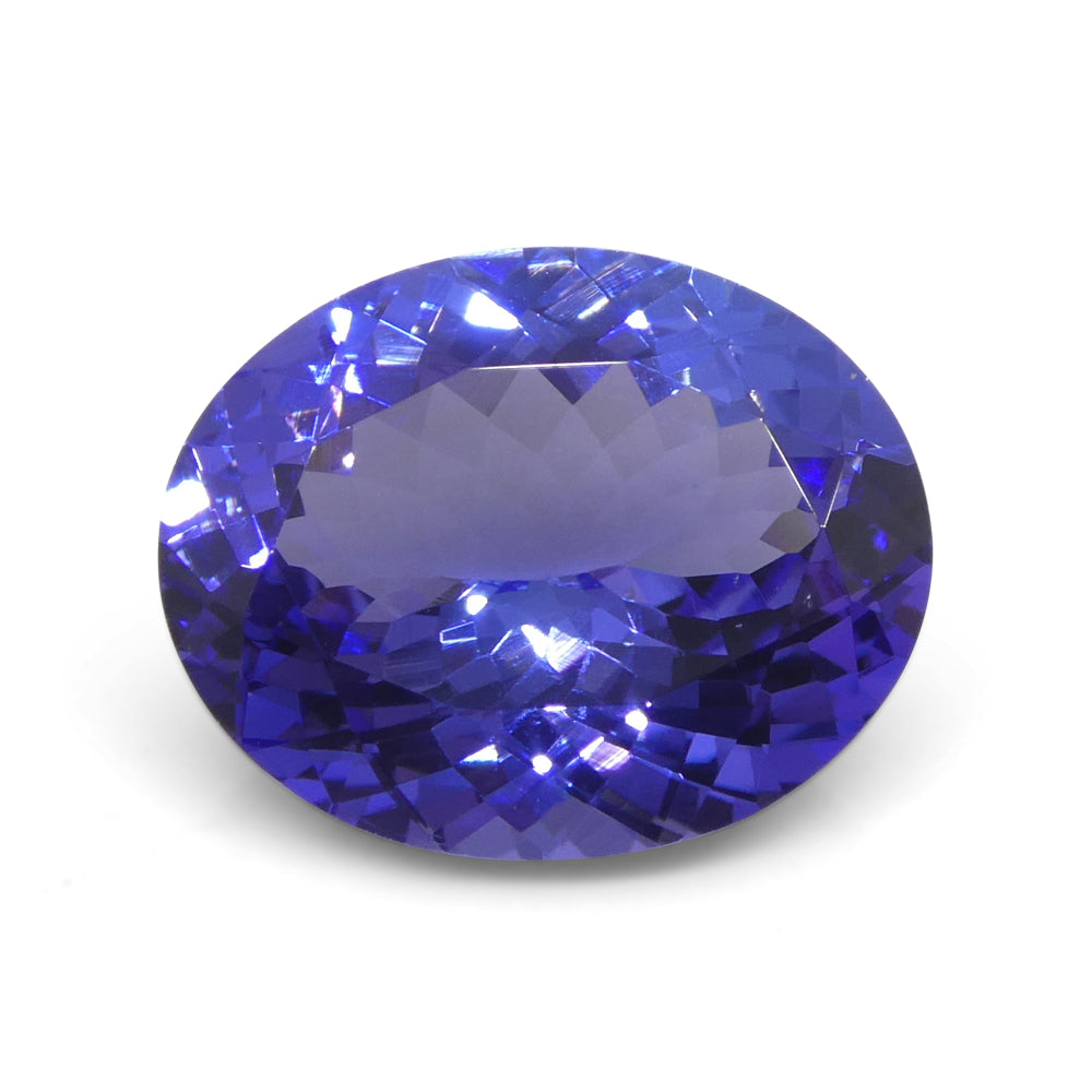 4.56ct Violet Blue Tanzanite from Tanzania, oval-cut gemstone, premium quality SkyJems rare African gem collection