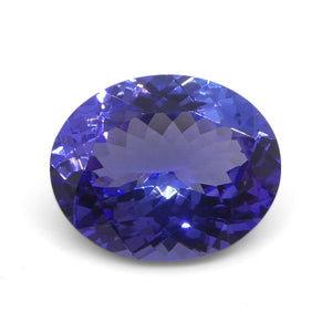 4.56ct Oval Violet Blue Tanzanite from Tanzania - Skyjems Wholesale Gemstones