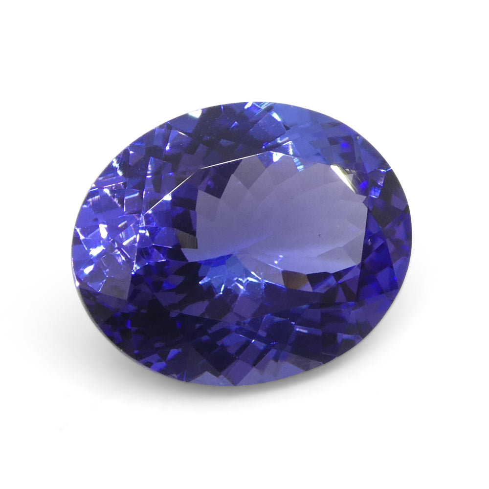 4.56ct Oval Violet Blue Tanzanite from Tanzania - Skyjems Wholesale Gemstones