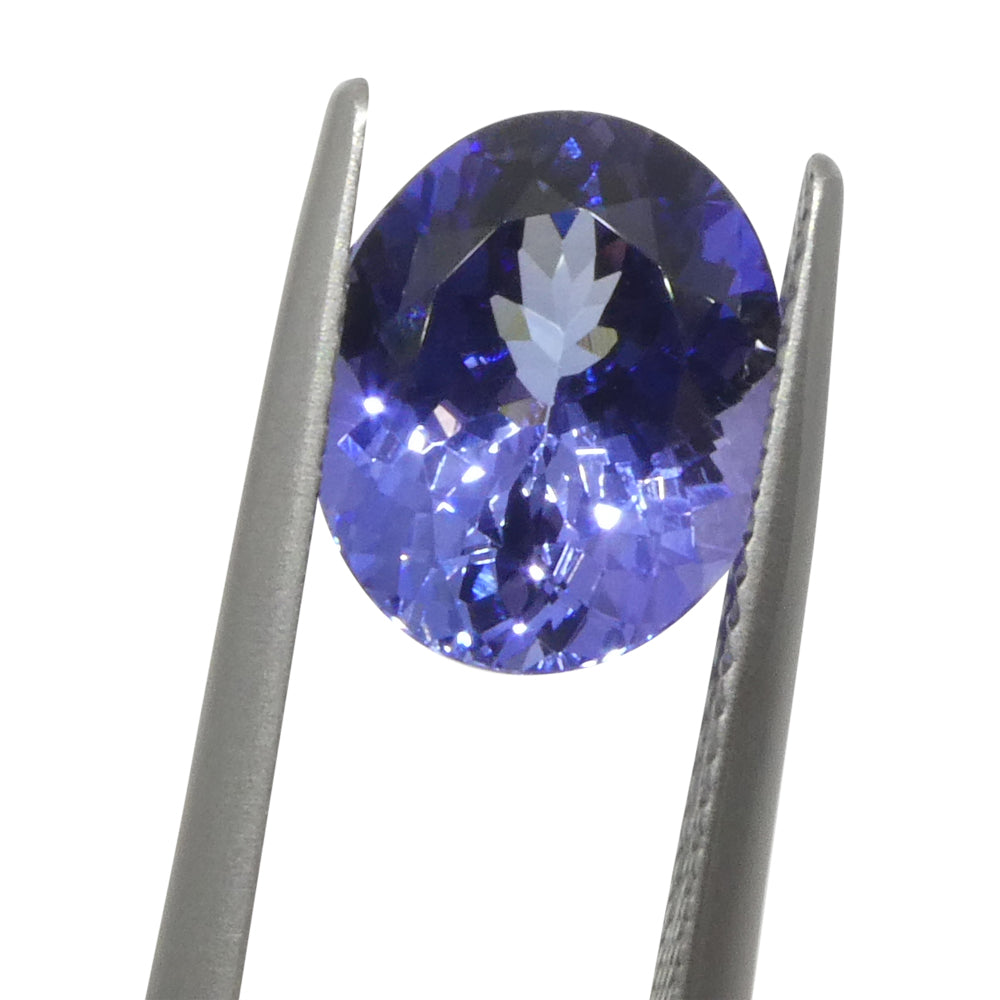 3.69ct Oval Violet Blue Tanzanite from Tanzania, rare gemstone by SkyJems, premium African zoisite with vibrant blue-purple h