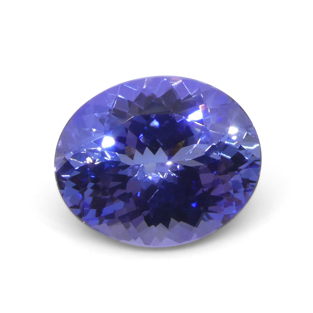 3.69ct Oval Violet Blue Tanzanite from Tanzania