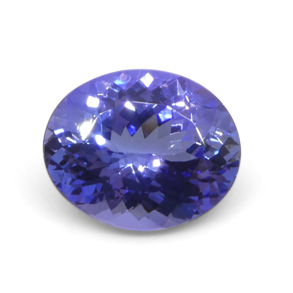 3.69ct Oval Violet Blue Tanzanite from Tanzania, rare gemstone by SkyJems, premium quality single stone with exceptional colo