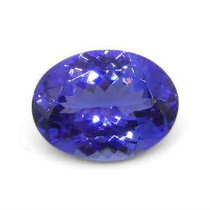 Tanzanite 3.9 cts 11.62 x 8.85 x 5.41 mm Oval Violet Blue  $3510